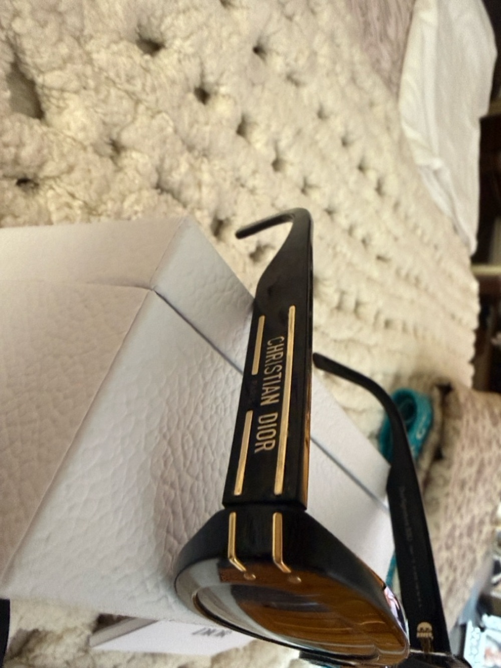 Dior Black Round women’s Sunglasses with Dior Case - Picture 8 of 10